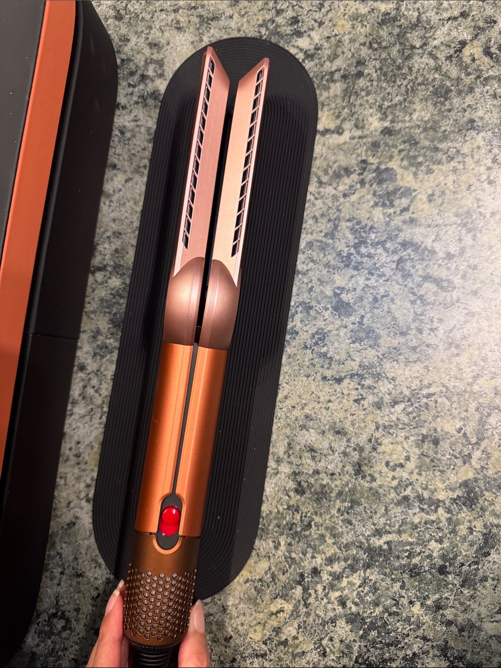 Dyson Airstrait Hair Styler in Copper and Rose Gold